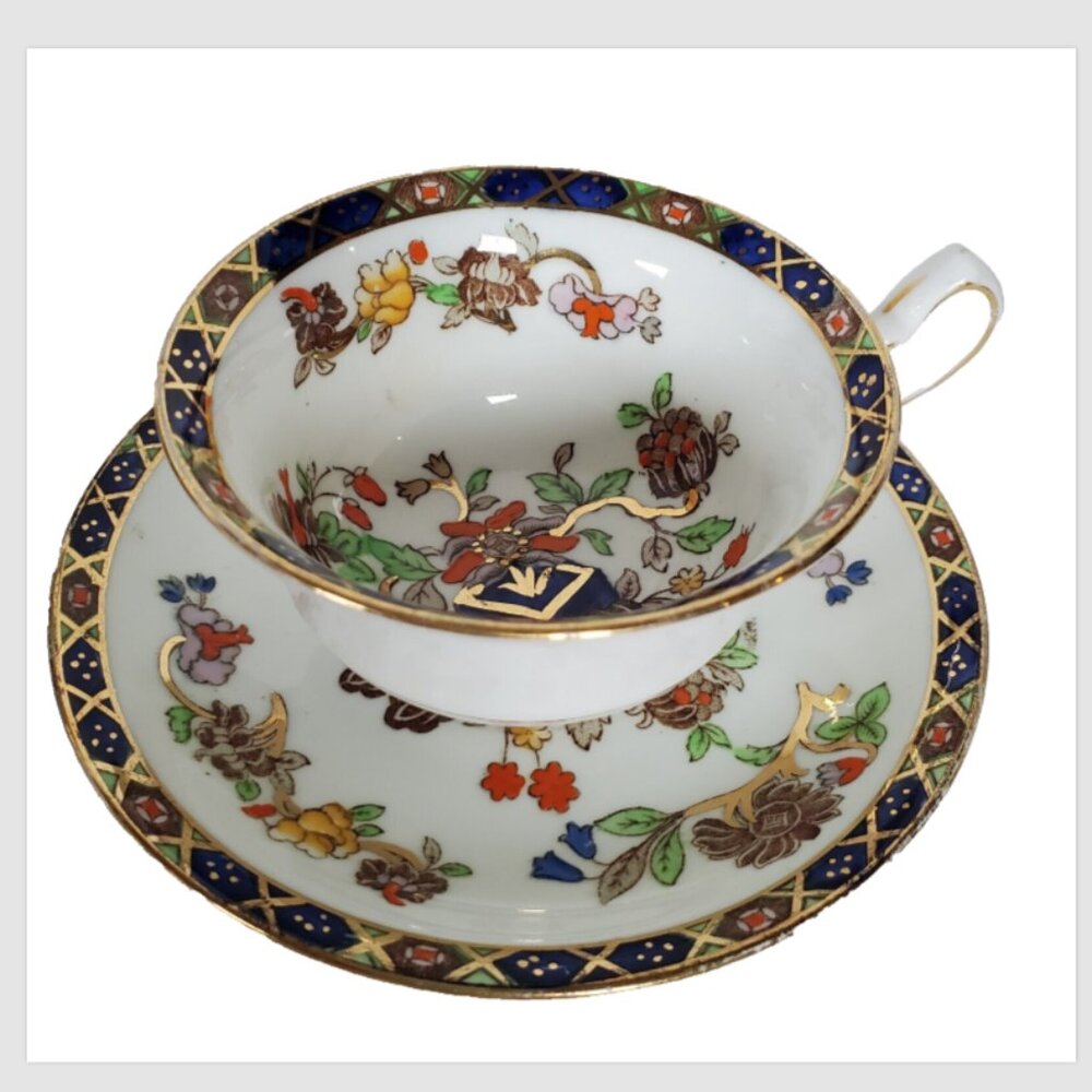 Rare RADFORDS Fenton LIAO Imari Style Hand Painted English Tea Cup